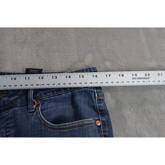 Faded Glory Jeans Womens 14P Blue Bootcut Organic Cotton Stretch Denim - Picture 5 of 10